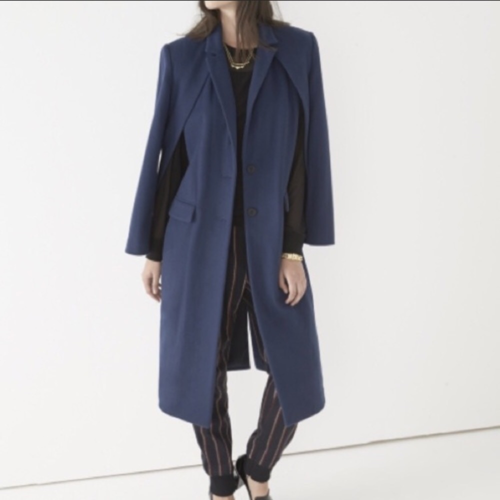 Rebecca Minkoff Kennedy Coat in Navy 💙